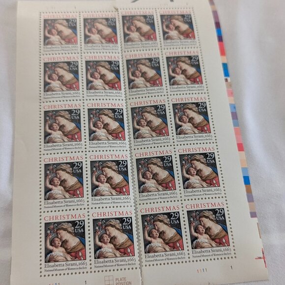 USPS Stamps 29-cent Variety Pack Christmas and Columbus 1993 - Picture 9 of 9